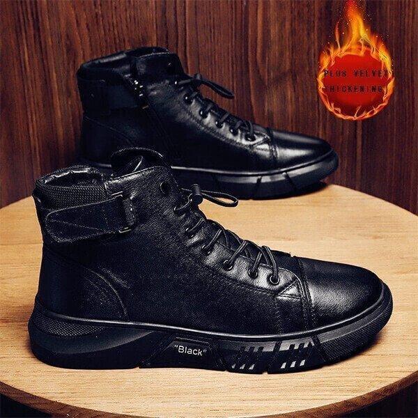 Premium Black High-Top Sneakers – Ultimate Comfort & Style